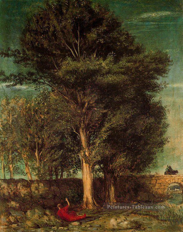le poète s adieu 1923 Giorgio de Chirico bois paysage Peintures à l'huile